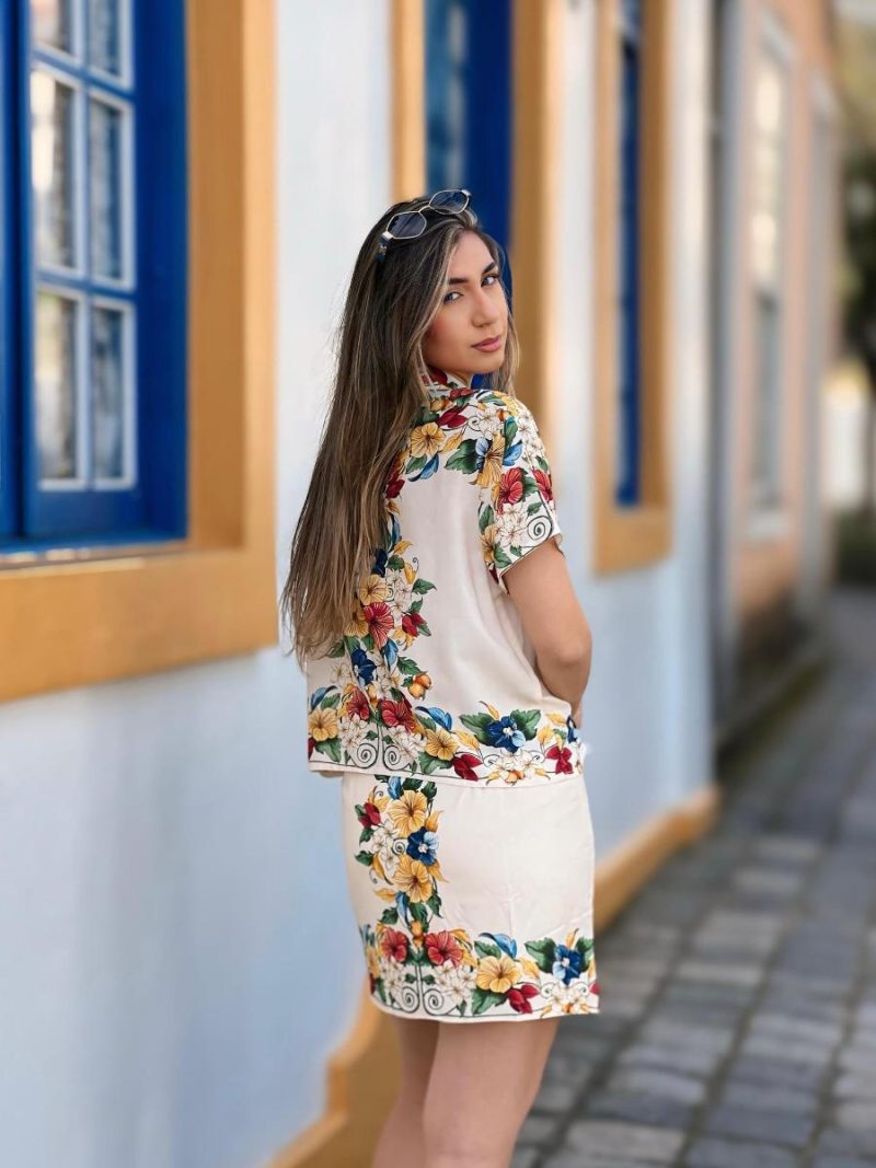 COMFY BEGE-VERDE-DOURADO