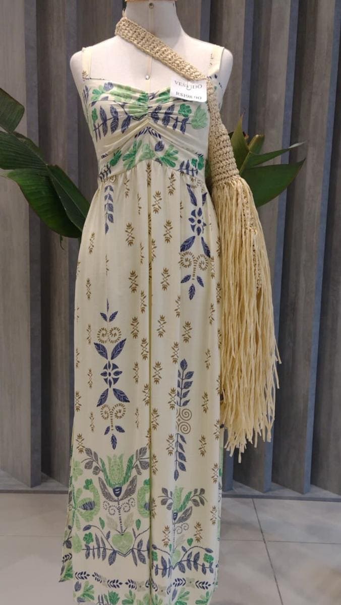 vestido longo acaju ondere mn810 OFF WHITE-VERDE-AZUL