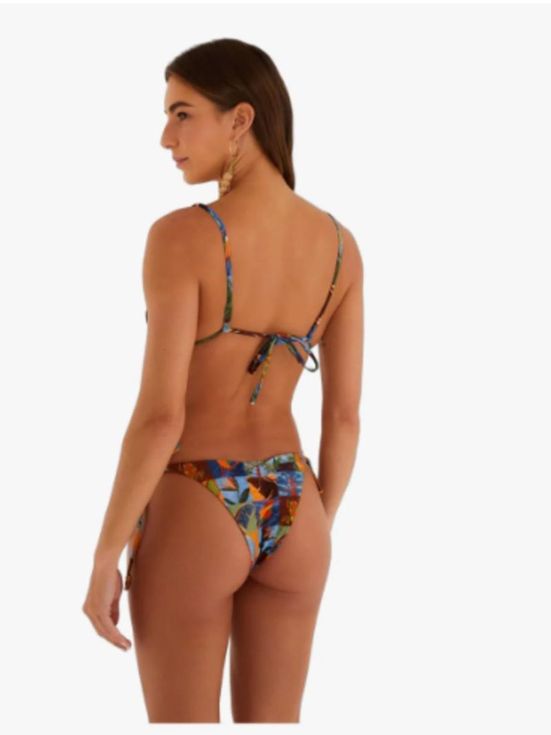 biquini lacinho farm lago do amor 346894 AZUL-LARANJA-MARROM