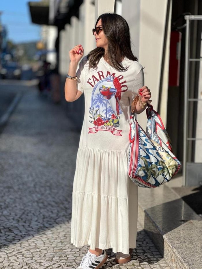 vestido cropped farm marias drink pintado 349153 OFF WHITE-AZUL-VERMELHO