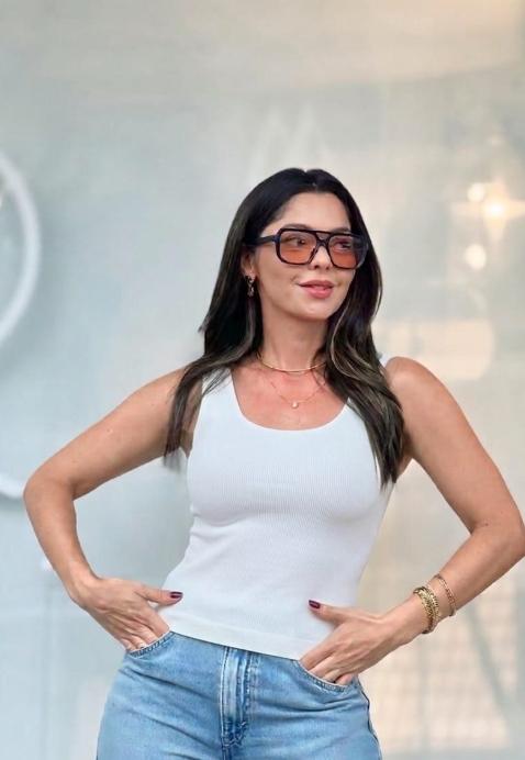 blusa regata acaju básica mn885 BRANCO